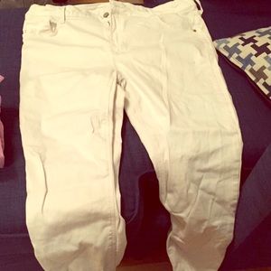 Mid-rise built-in sculpt rockstar skinny jeans